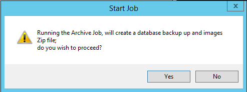 Archive Start Job