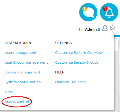 System Menu-Access Control2