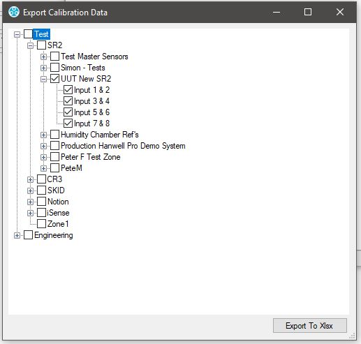 Export Tree View