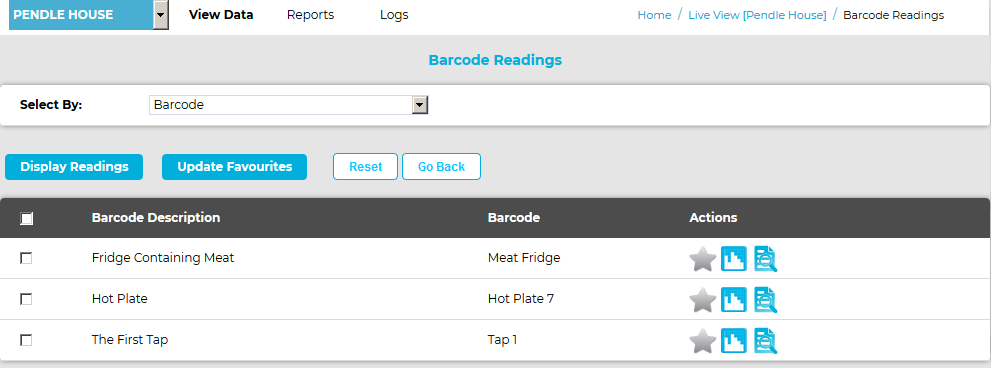 Barcode Readings 1