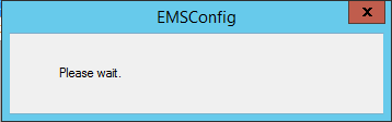 Archive EMS Config Wait