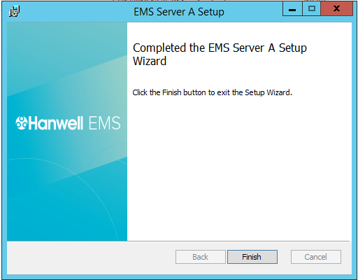 Completed EMS Sever Setup