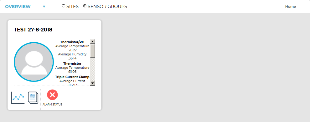 Sensor Averages Dashboard