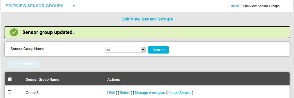 Sensor Group Updated