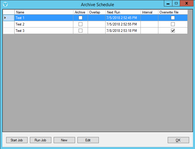 Archive Archice Schedule 2