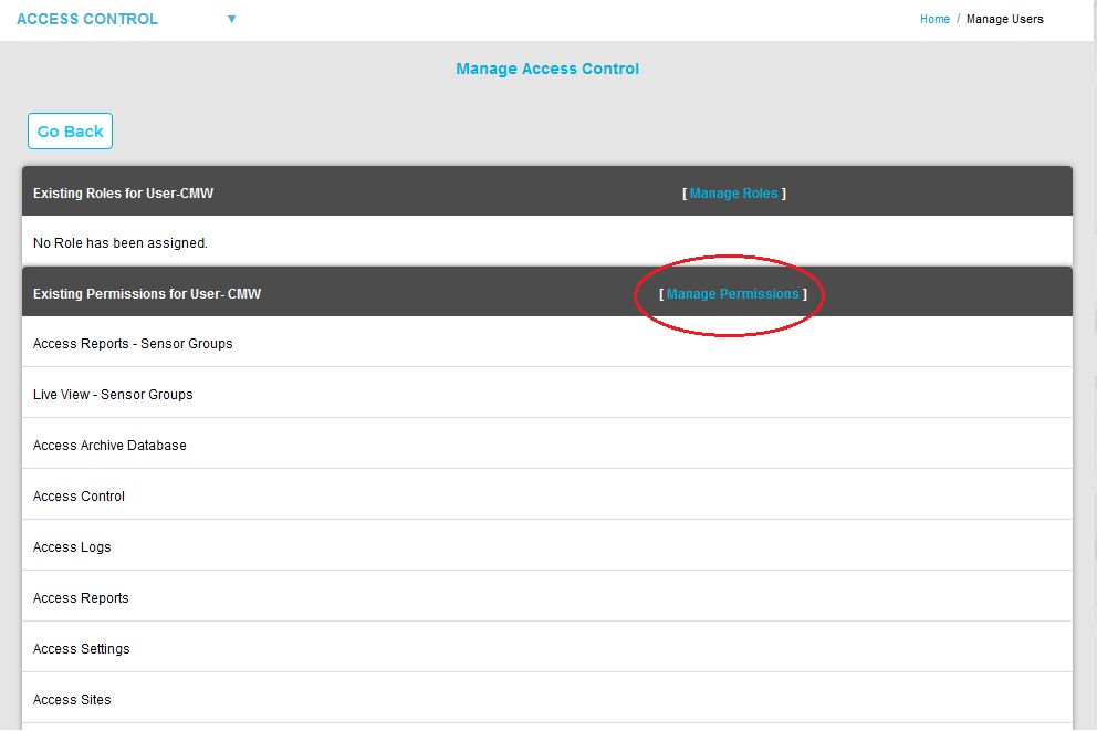 Manage Access Control Roles and Permissions