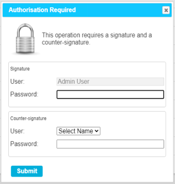 Counter Signature Field