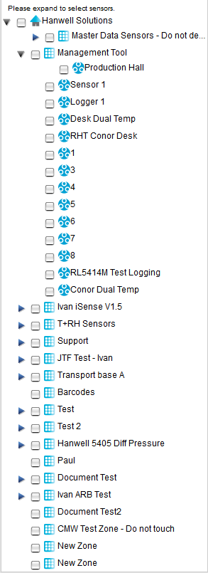 Seelect Sensors - Global Settings