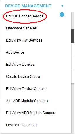 Edit DB Logger Service