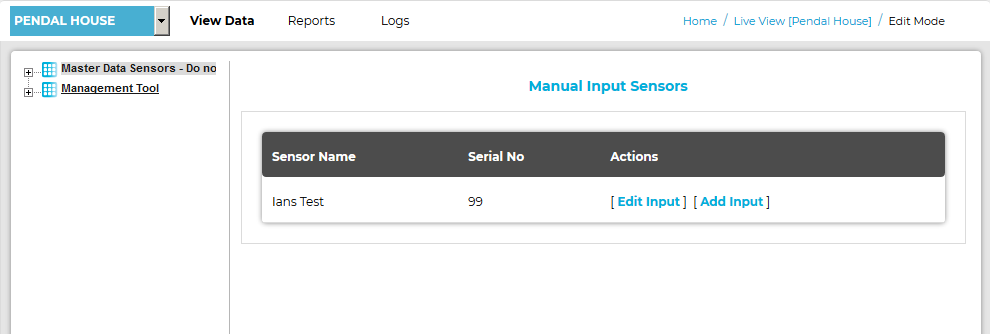 Manual Input Sensors