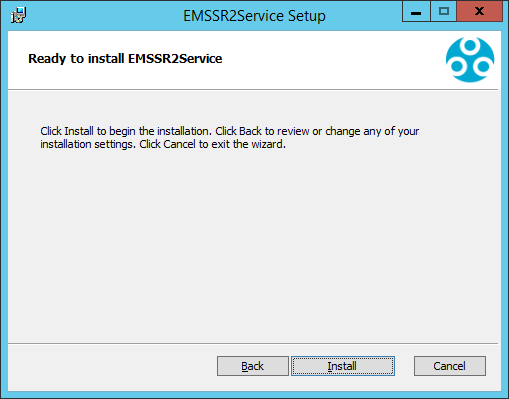 EMSSR2Service Setup - Ready to Install