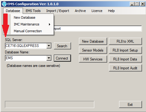 EMS Config Window V1.10.0