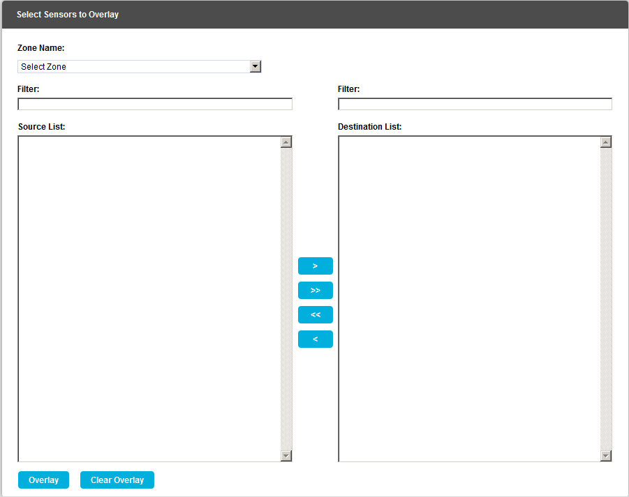 Select Sensors to Overlay