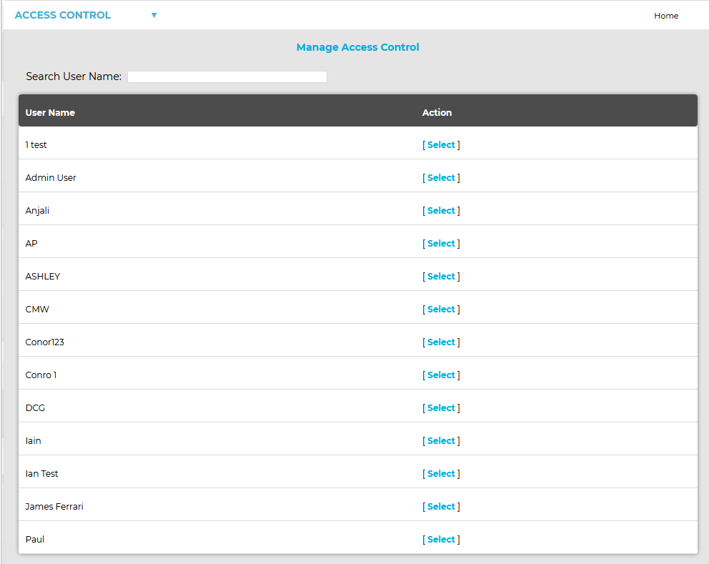 Manage Access Control