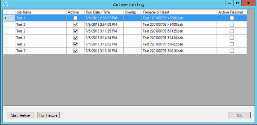 Restoring an Archive EMSArchive Tool 1